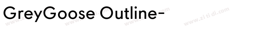 GreyGoose Outline字体转换